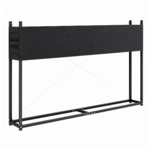 Brandhoutrek 202 X 25 X 113 Cm Met 600D Oxford hoes Stalen Frame Tot 500 Kg Zwart