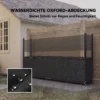 Brandhoutrek 202 X 25 X 113 Cm Met 600D Oxford hoes Stalen Frame Tot 500 Kg Zwart