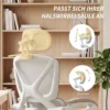 Bureaustoel, Ergonomische Bureaustoel Met Voetensteun, Schommelfunctie, Armleuning, Netstof, Grijs