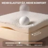 Bureaustoel Van Sherpa fleece, Draaistoel Met 360° Draaifunctie, Kantelfunctie, In Hoogte Verstelbaar, Met PU rollen, Crèmewit