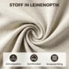 Bureaustoel Zonder Armleuningen, Bureau & Make upstoel In Linnenlook, Met Dubbellaagse Bekleding, Schommelfunctie, Lichtgrijs