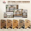 Computertafel Bureau Met Stalen Frame Bureautafel PC Tafel 120x60x76cm Rustiek Bruin+Zwart