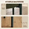Eetkamerkrukken 4 delige Set Stapelbare Zitkrukken Met Stalen Poten, Linnenlook Voor Eetkamer, Woonkamer, Keuken, Donkergroen