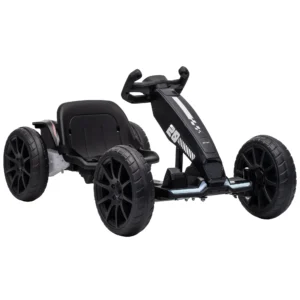 Elektrische Go Kart Voor Kinderen 12V Go kart Met 2 Motoren, 4 voudig Verstelbare Stoel Zachte Start EVA Wielen LED Koplampen