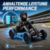Elektrische Go Kart Voor Kinderen 12V Go kart Met 2 Motoren, 4 voudig Verstelbare Stoel Zachte Start EVA Wielen LED Koplampen