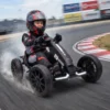Elektrische Go Kart Voor Kinderen 12V Go kart Met 2 Motoren, 4 voudig Verstelbare Stoel Zachte Start EVA Wielen LED Koplampen