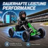 Elektrische Go Kart Voor Kinderen 12V Gokart Met 2 Motoren, 4 voudig Verstelbare Stoel Zachte Start EVA Wielen LED Koplampen