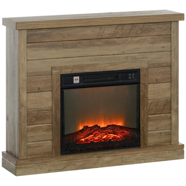 Elektrische Haard, 3D Vlam Effect, 3 Instellingen, Timer, Afstandsbediening, Natuurhout