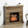 Elektrische Haard, 3D Vlam Effect, 3 Instellingen, Timer, Afstandsbediening, Natuurhout