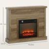 Elektrische Haard, 3D Vlam Effect, 3 Instellingen, Timer, Afstandsbediening, Natuurhout
