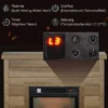 Elektrische Haard, 3D Vlam Effect, 3 Instellingen, Timer, Afstandsbediening, Natuurhout