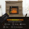 Elektrische Haard, 3D Vlam Effect, 3 Instellingen, Timer, Afstandsbediening, Natuurhout