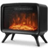 Elektrische Haard 800/1600W Met Verwarming, Afneembare Voet, Verstelbare Thermostaat 3D Vlam Effect