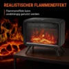 Elektrische Haard 800/1600W Met Verwarming, Afneembare Voet, Verstelbare Thermostaat 3D Vlam Effect