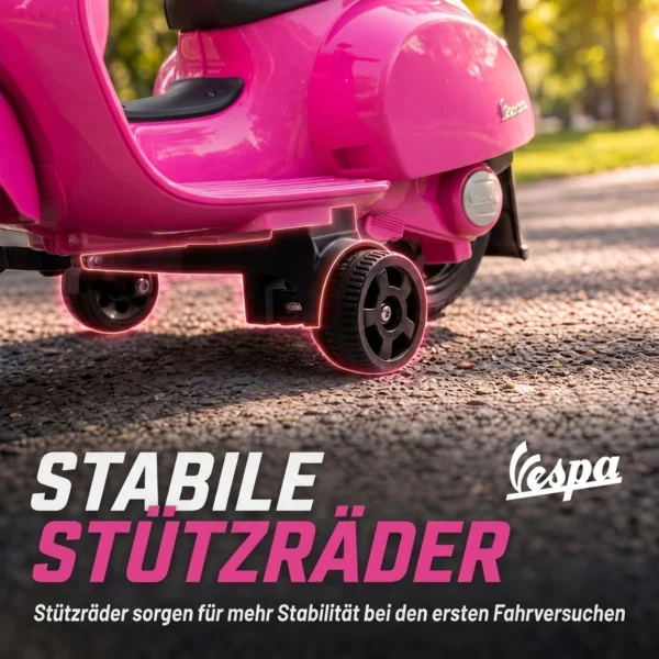 Elektrische Motorfiets Kinderen Mini Vespa GTS 6V Elektrische Motorfiets Met Lithium Batterij Ergonomische Stoel Rugleuning 1,5 3 Jaar