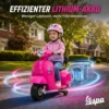 Elektrische Motorfiets Kinderen Mini Vespa GTS 6V Elektrische Motorfiets Met Lithium Batterij Ergonomische Stoel Rugleuning 1,5 3 Jaar