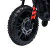 Elektrische Motorfiets Voor Kinderen 12 V Met 2 Motoren, Stabilisatiewielen, Schokdempers, 13 Inch Wielen, Muziek, USB