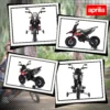 Elektrische Motorfiets Voor Kinderen 12 V Met 2 Motoren, Stabilisatiewielen, Schokdempers, 13 Inch Wielen, Muziek, USB