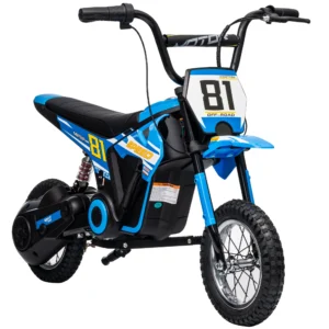 Elektrische Motorfiets Voor Kinderen 24 V Kinder Motocross Met 250W Motor 7Ah Batterij Achterwielophanging Schijfrem 16km/u 8–12 Jaar