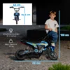 Elektrische Motorfiets Voor Kinderen 24 V Kinder Motocross Met 250W Motor 7Ah Batterij Achterwielophanging Schijfrem 16km/u 8–12 Jaar