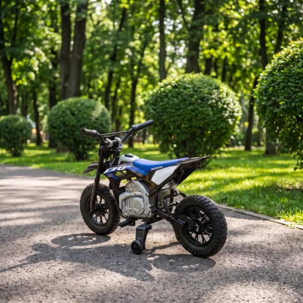 Elektrische Motorfiets Voor Kinderen HONDA CRF 450R 12V Kinder Motocross Met 35W Motor Lithium Batterij Achterwielophanging 12 Inch Wielen