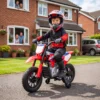Elektrische Motorfiets Voor Kinderen HONDA CRF 450R 12V Kinder Motocross Met 35W Motor Lithium Batterij Achterwielophanging 12 Inch Wielen
