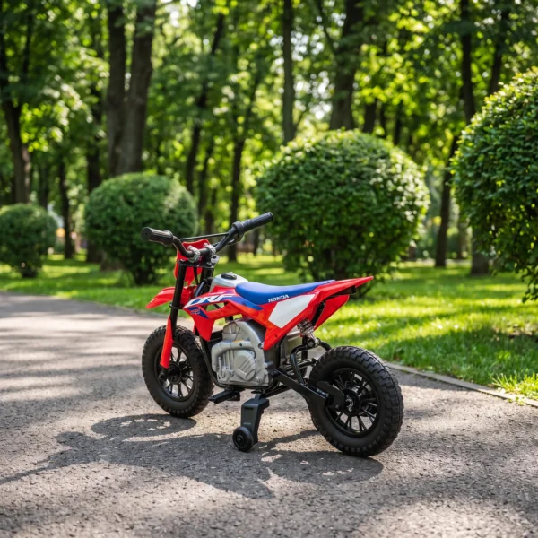 Elektrische Motorfiets Voor Kinderen HONDA CRF 450R 12V Kinder Motocross Met 35W Motor Lithium Batterij Achterwielophanging 12 Inch Wielen