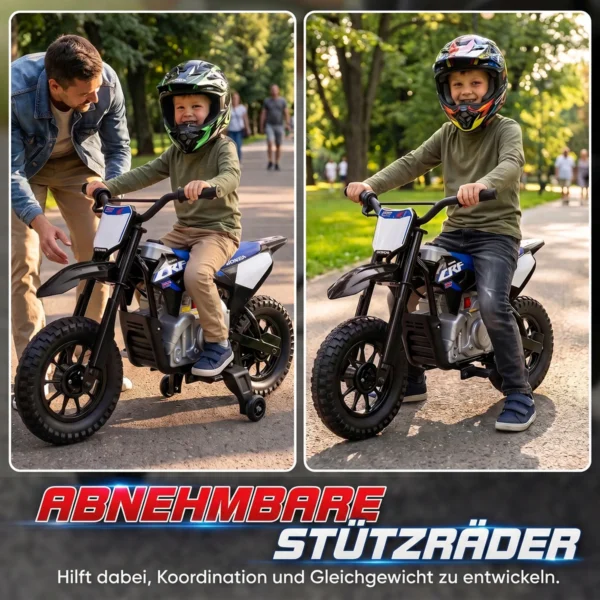 Elektrische Motorfiets Voor Kinderen HONDA CRF 450R 12V Kinder Motocross Met 35W Motor Lithium Batterij Achterwielophanging 12 Inch Wielen