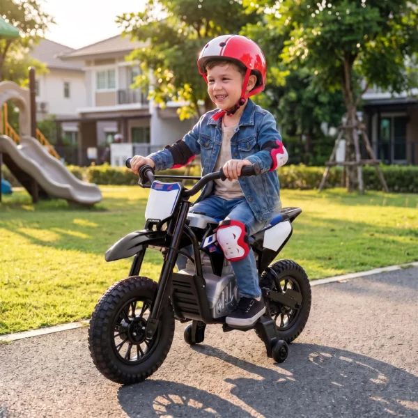 Elektrische Motorfiets Voor Kinderen HONDA CRF 450R 12V Kinder Motocross Met 35W Motor Lithium Batterij Achterwielophanging 12 Inch Wielen