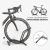 Fietsenrek Voor Fietsen Stalen Fietshouder Met 85 Mm Bandbreedte Vrijstaand 59 X 41 X 38 Cm Zwart