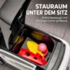 Glijauto Kinderen Politie Glijvoertuig Met Muziek Licht Anti Kantelbeveiliging & Opbergruimte Onder De Zitplaats 18 36 Maanden Wit