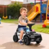 Glijdende Auto Kinderen Politie Glijvoertuig Met Muziek Licht Anti Kantelbeveiliging & Opbergruimte Onder De Zitplaats 18 36 Maanden Zwart