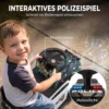 Glijdende Auto Kinderen Politie Glijvoertuig Met Muziek Licht Anti Kantelbeveiliging & Opbergruimte Onder De Zitplaats 18 36 Maanden Zwart