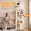 Grote Krabpaal 184 Cm Hoog Met 3 Krabstammen Ligvlakken Speelbal Hangmat Ladder, Katten Onder 6 Kg