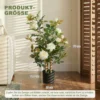Grote Kunstmatige Rozenplanten 90 Cm Kunstmatige Plant Kunstplant Rozenboom Met UV bescherming, Mos, In Pot, Kunstboom Net Als Echt Voor Binnen En Buiten