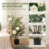 Grote Kunstmatige Rozenplanten 90 Cm Kunstmatige Plant Kunstplant Rozenboom Met UV bescherming, Mos, In Pot, Kunstboom Net Als Echt Voor Binnen En Buiten