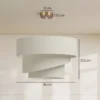 Hanglamp Met 3 Linnen Kappen, Moderne Plafondlamp In Hoogte Verstelbaar, Beige, Lichtbron Niet Inbegrepen