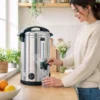 Heetwaterdispenser 6,5 L, 1500 W, Roestvrij Staal, Met Thermostaat, Warmhoudfunctie En Tapkraan
