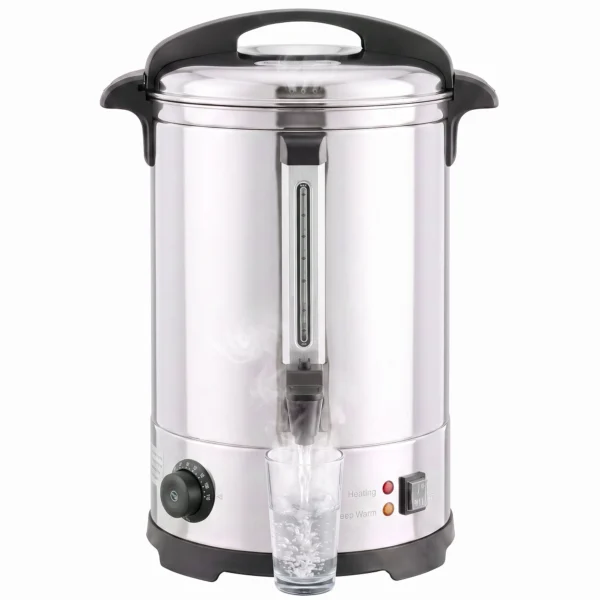 Heetwaterdispenser 6,5 L, 1500 W, Roestvrij Staal, Met Thermostaat, Warmhoudfunctie En Tapkraan