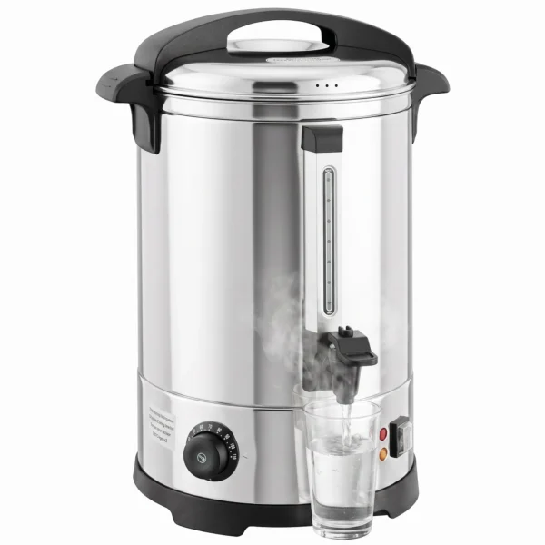 Heetwaterdispenser 6,5 L, 1500 W, Roestvrij Staal, Met Thermostaat, Warmhoudfunctie En Tapkraan