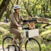 Hondenmand Fiets Voor 2 in 1 Draagbare Hondenfietsmand Met Deksel Veiligheidslijn Schouderriem Zijtassen 5kg