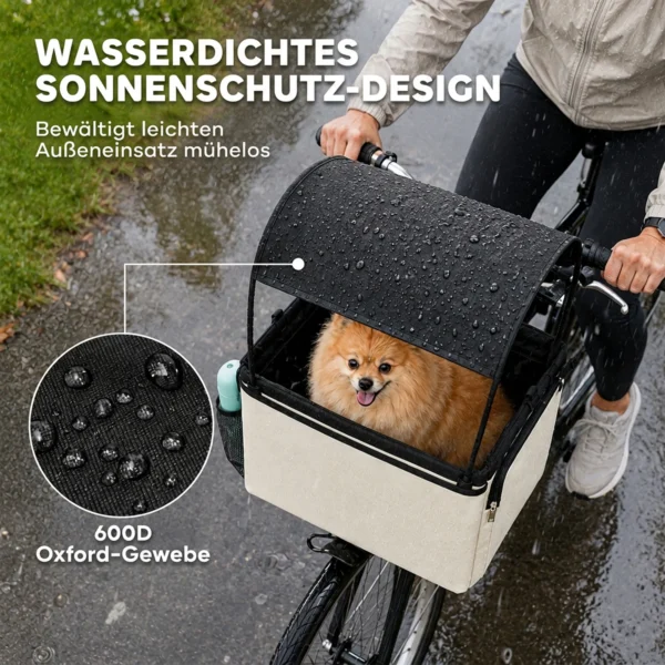 Hondenmand Fiets Voor 2 in 1 Draagbare Hondenfietsmand Met Deksel Veiligheidslijn Schouderriem Zijtassen 5kg