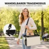 Hondenmand Fiets Voor 2 in 1 Draagbare Hondenfietsmand Met Deksel Veiligheidslijn Schouderriem Zijtassen 5kg
