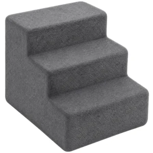 Hondentrap 3 traps Afneembare Hoes Voor Kleine Honden 35 Cm Donkergrijs