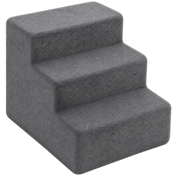 Hondentrap 3 traps Afneembare Hoes Voor Kleine Honden 35 Cm Donkergrijs