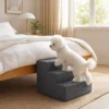 Hondentrap 3 traps Afneembare Hoes Voor Kleine Honden 35 Cm Donkergrijs