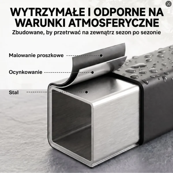 Kaminhoutrek 106 X 25 X 113 Cm Brandhoutrek Met 600D Oxford hoes Stalen Frame Tot 250 Kg Zwart