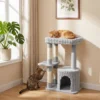 Kattenboom, 93 Cm 3 traps Krabpaal Met Sisal Krabstammen, Knuffelhol, Groot Ligoppervlak, Platform, Tot 6 Kg