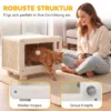 Kattenhuis In TV ontwerp, Kattenhol Met Hangmat En Speelbal, Sisal Krabmat, Voor Katten Tot 7 Kg 50 X 33 X 42 Cm
