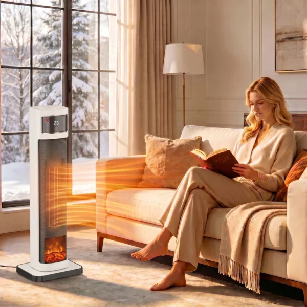 Keramische Verwarming, 2.000 W, 4 Modi, Thermostaat, Afstandsbediening, Energiebesparend